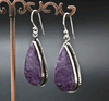 Sterling Silver Charoite Earrings