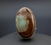 Sterling Silver Chrysoprase Ring Size 8
