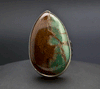 Sterling Silver Chrysoprase Ring Size 9
