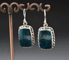 Sterling Silver Chrysocolla Earrings