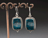 Sterling Silver Chrysocolla Earrings