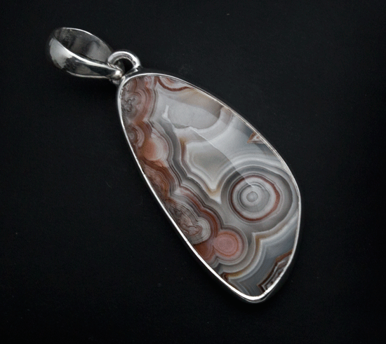Sterling Silver Crazy Lace Agate