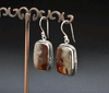Sterling Silver Crazy Lace Agate Earrings