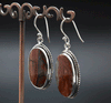 Sterling Silver Crazy Lace Agate Earrings