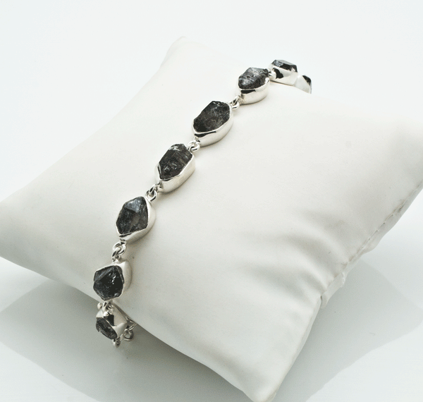 Sterling Silver Herkimer Diamond Bracelet