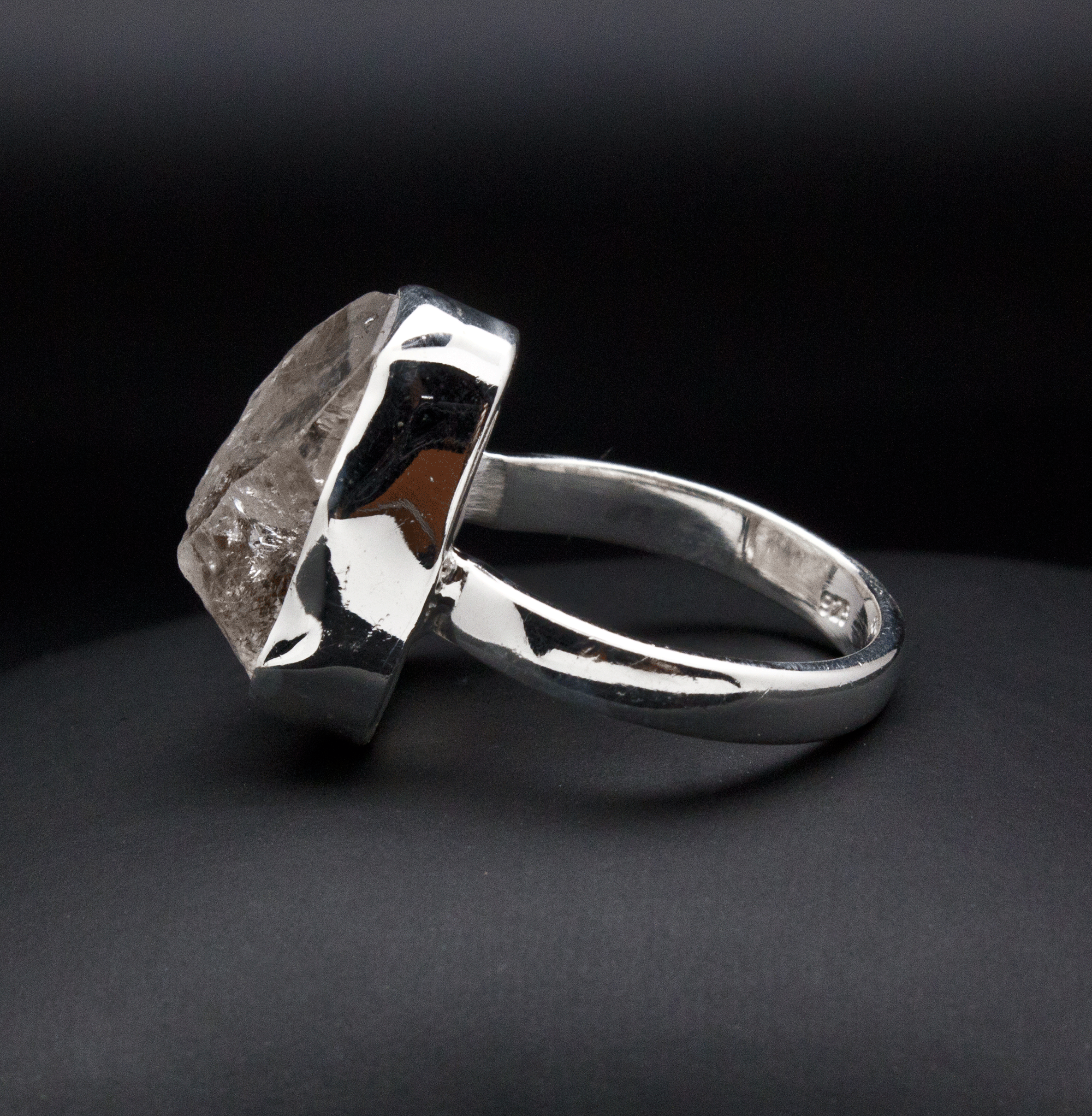 Sterling Silver Herkimer Diamond Ring Size 7
