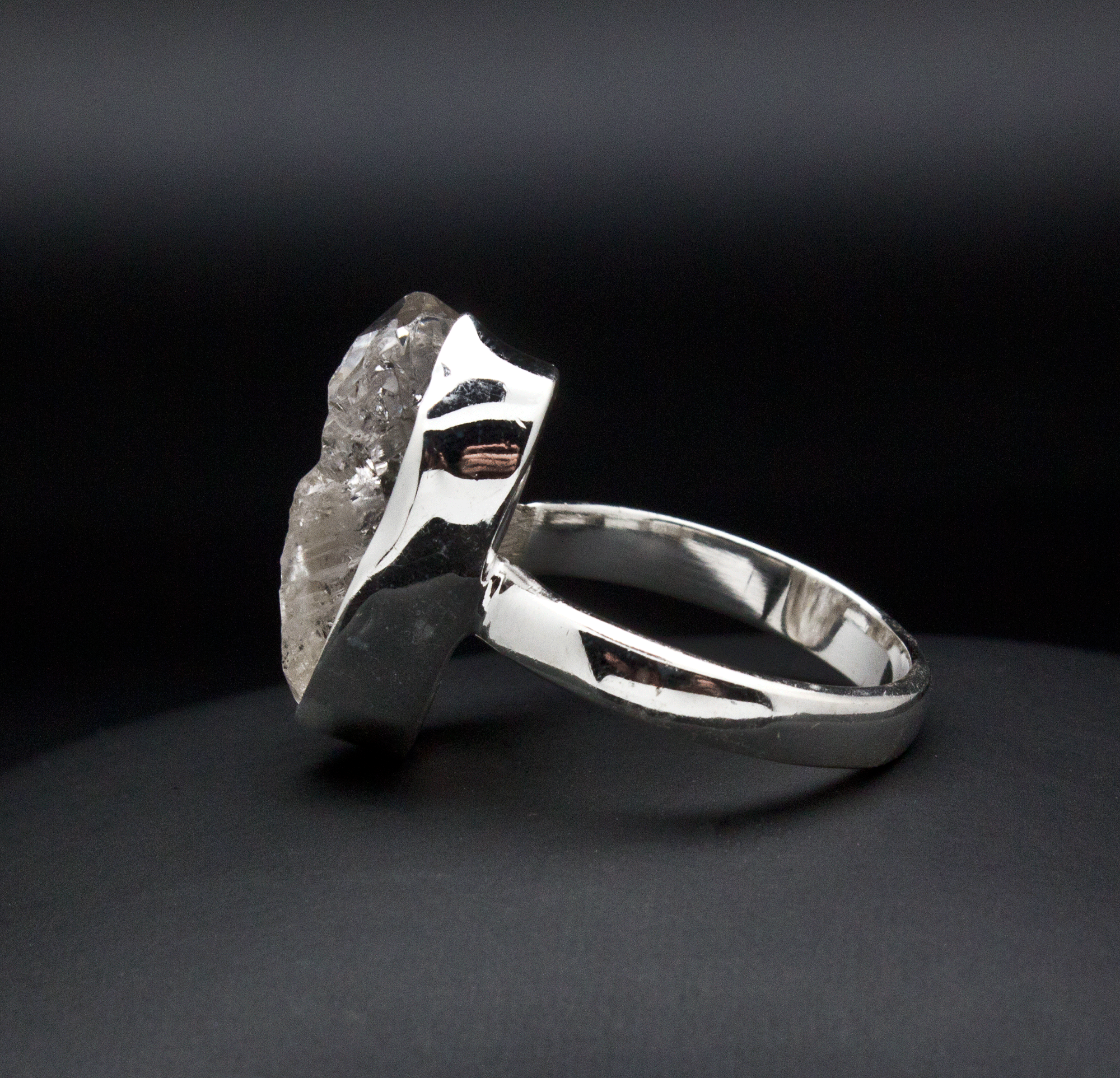 Sterling Silver Herkimer Diamond Ring Size 7