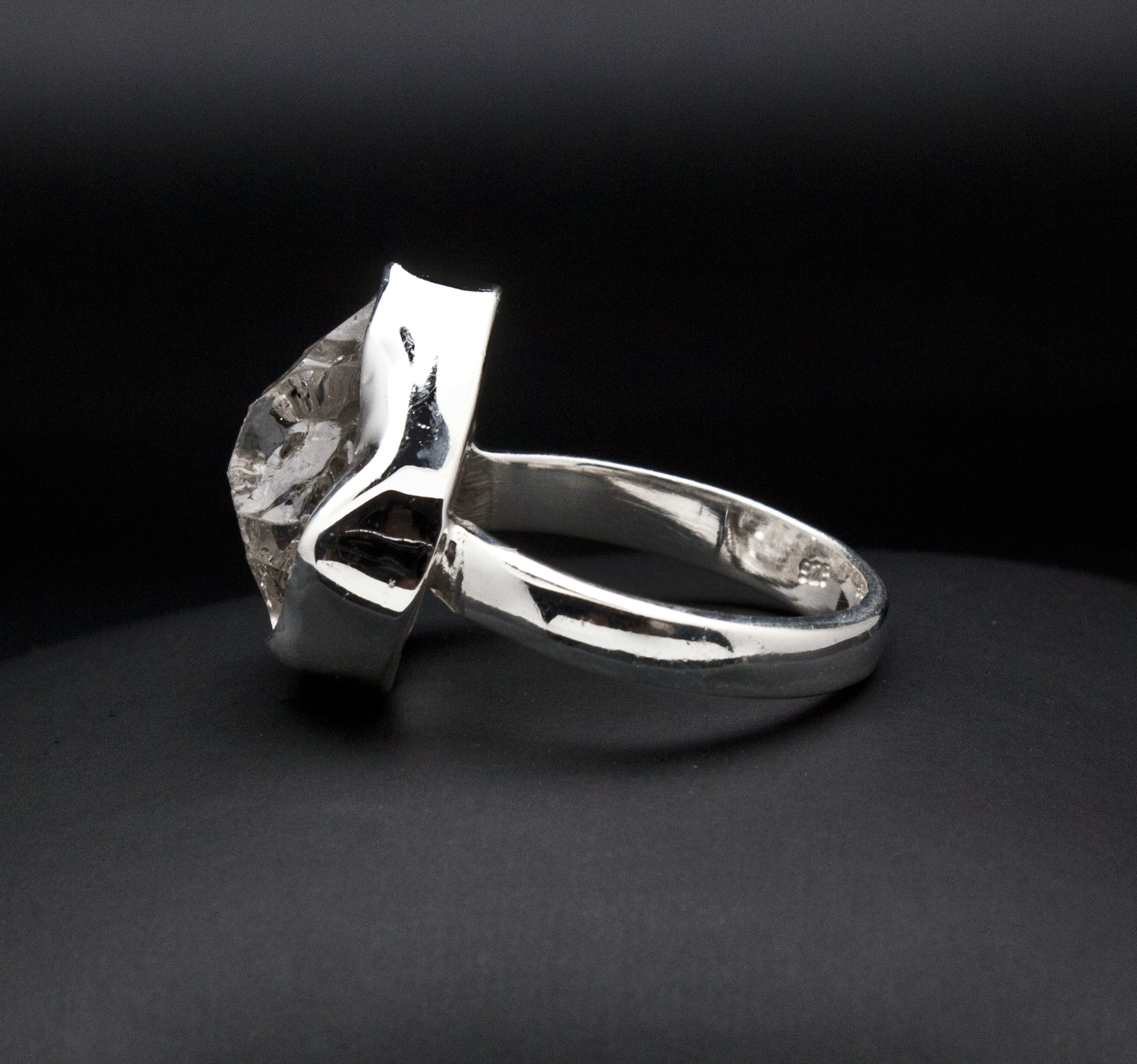 Sterling Silver Herkimer Diamond Ring Size 7
