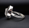 Sterling Silver Herkimer Diamond Ring Size 9.5