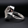 Sterling Silver Herkimer Diamond Ring Size 10