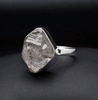 Sterling Silver Herkimer Diamond Ring Size 9.5
