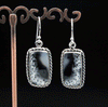 Sterling Silver Dendritic Opal Earrings