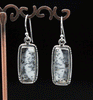 Sterling Silver Dendritic Opal Earrings