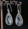 Sterling Silver Dendritic Opal Earrings