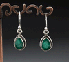Sterling Silver Emerald Earrings
