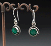 Sterling Silver Emerald Earrings