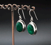 Sterling Silver Emerald Earrings