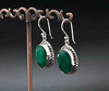 Sterling Silver Emerald Earrings