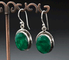 Sterling Silver Emerald Earrings