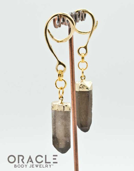 Crossover With Gold Plated Smoky Quartz