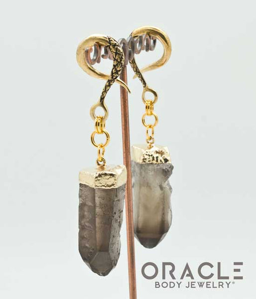 Crossover With Gold Plated Smoky Quartz