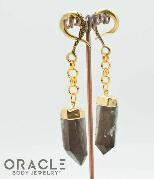 Crossover With Gold Plated Smoky Quartz