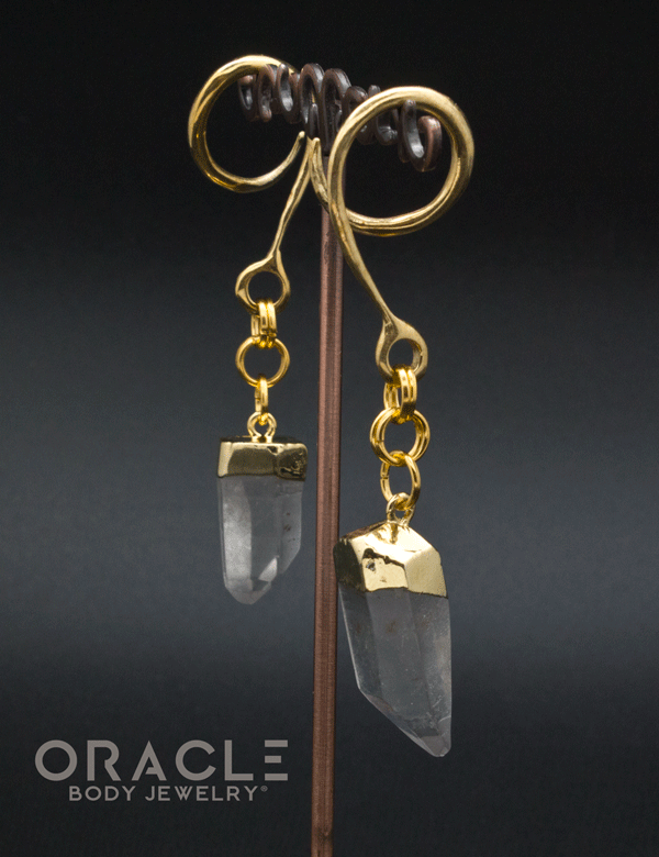 Crossover With Gold Plated Quartz Points