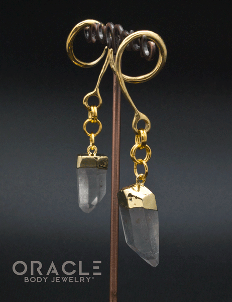 Crossover With Gold Plated Quartz Points