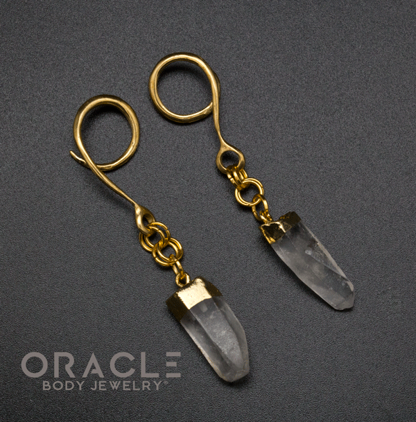 Crossover With Gold Plated Quartz Points