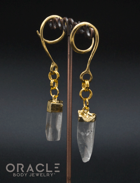 Crossover With Gold Plated Quartz Points