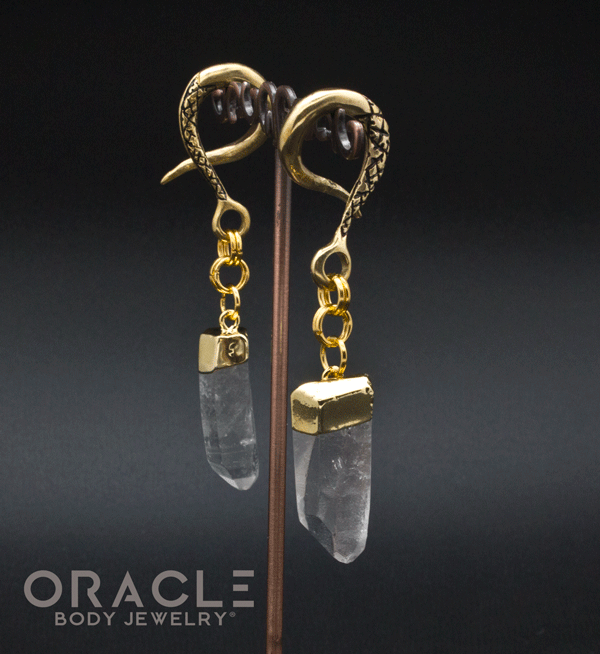 Crossover With Gold Plated Quartz Points