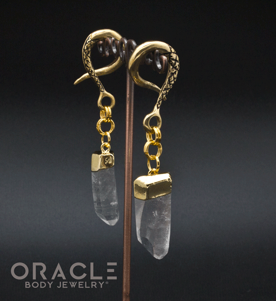 Crossover With Gold Plated Quartz Points