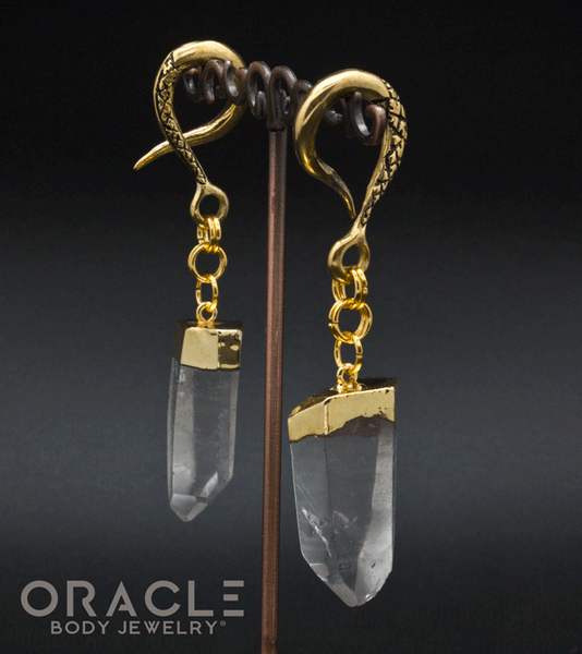Crossover With Gold Plated Quartz Points