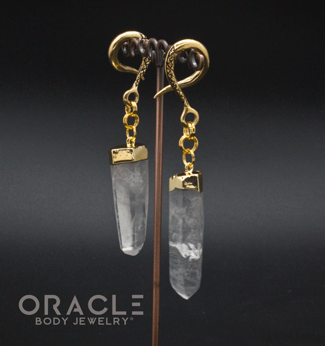Crossover With Gold Plated Quartz Points
