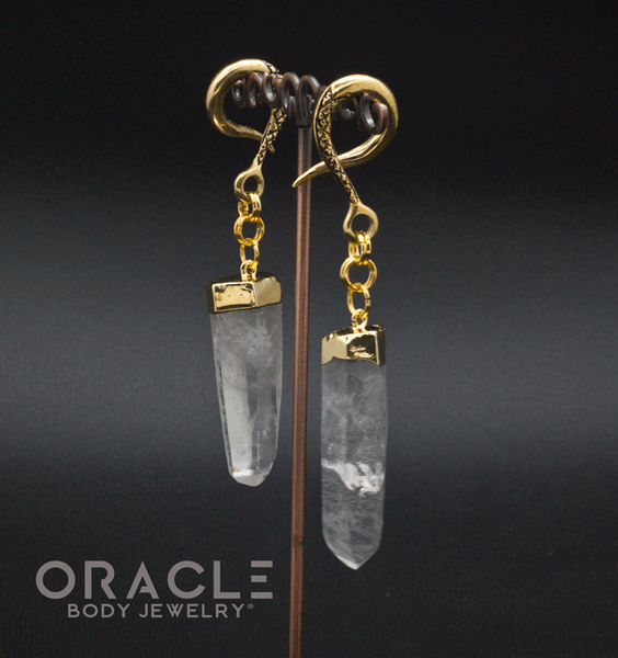 Crossover With Gold Plated Quartz Points