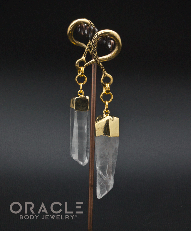 Crossover With Gold Plated Quartz Points