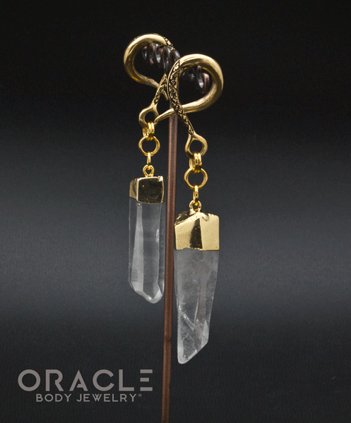 Crossover With Gold Plated Quartz Points