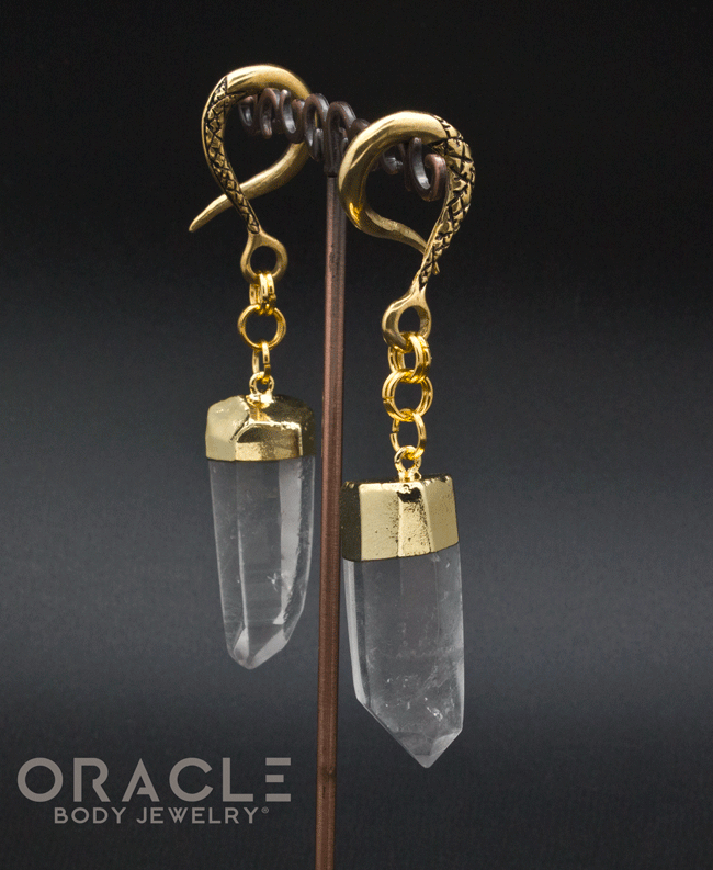 Crossover With Gold Plated Quartz Points