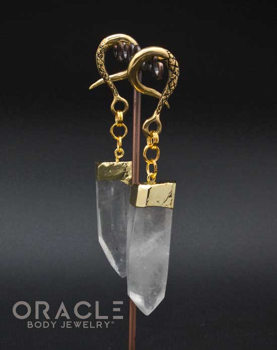 Crossover With Gold Plated Quartz Points