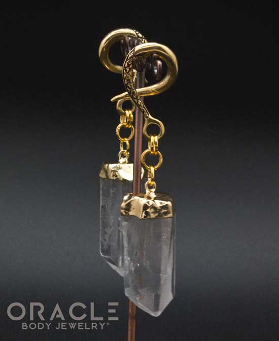 Crossover With Gold Plated Quartz Points