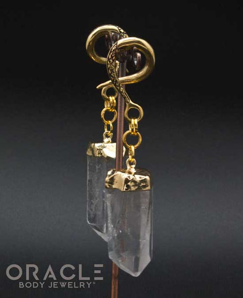 Crossover With Gold Plated Quartz Points
