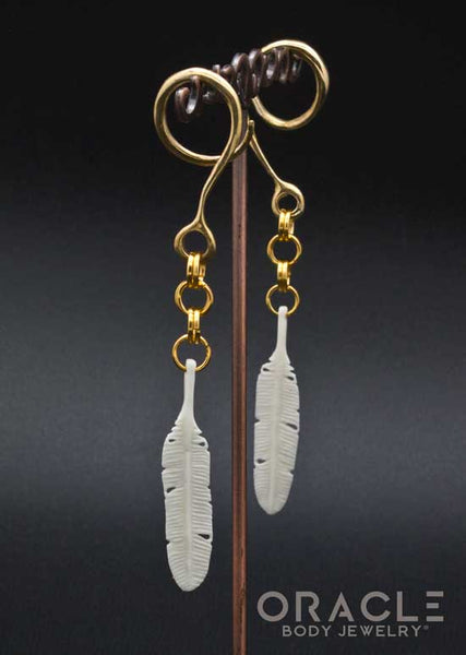 Crossover With Carved Bone Feathers