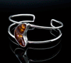 Sterling Silver Fire Agate Bracelet