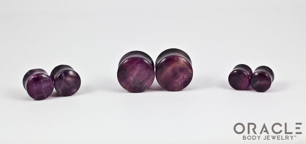 Fluorite Double Flare Plugs