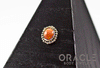 14k Fire Opal Threadless Gold End