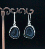 Sterling Silver Geode Earrings