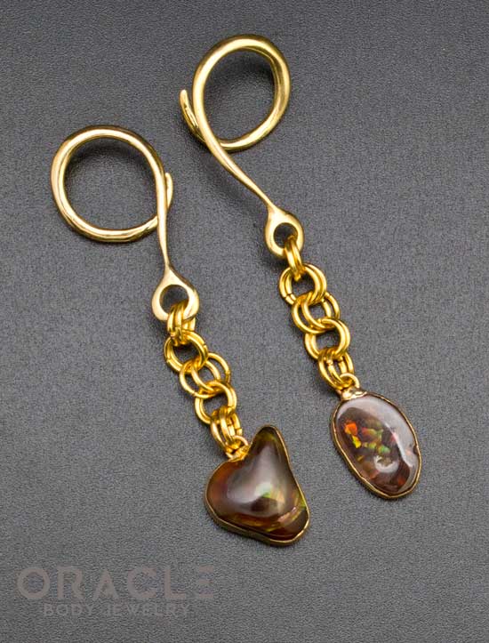 Crossover With Gold Plated Fire Agate