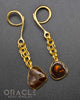 Crossover With Gold Plated Fire Agate