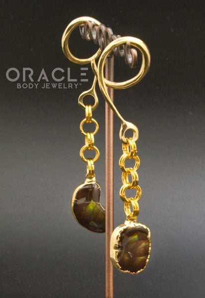 Crossover With Gold Plated Fire Agate
