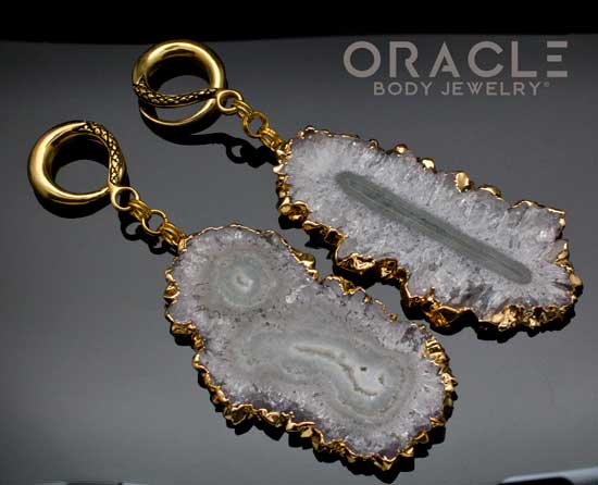 Crossover With Gold Plated Stalactite Slices